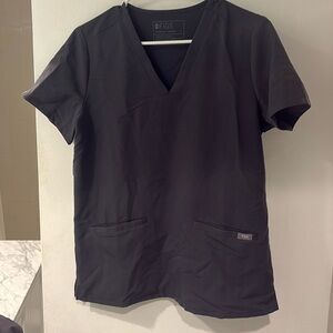 2 FIGS Scrub Tops Casma Three Pocket Gray S
